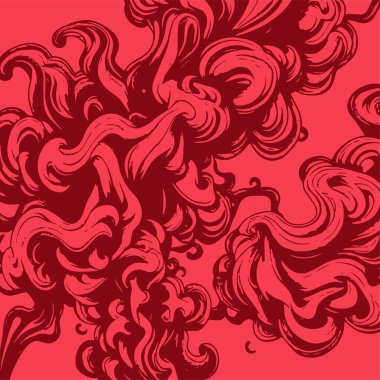 Girdap akış çizgileri olan soyut bir arkaplan. Duman arkaplan sanatının sanatsal akış vuruşları