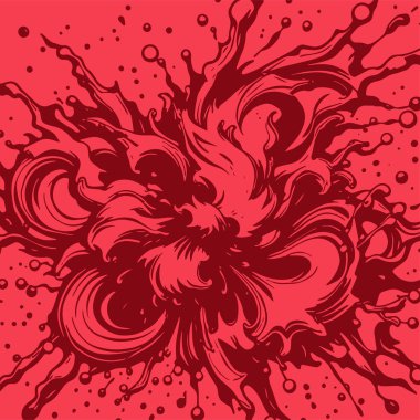 Sıvı veya mürekkep sıçramalarının soyut arkaplanı. Sıvı sıçrama arkaplan sanatı.