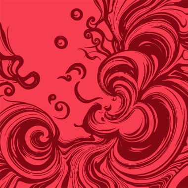 Radyal girdap akış çizgileri olan soyut bir arka plan. Sanatsal akış çizgileri arka plan sanatı