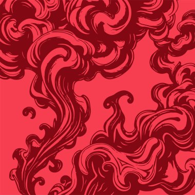 Girdap akış çizgileri olan soyut bir arkaplan. Duman arkaplan sanatının sanatsal akış vuruşları