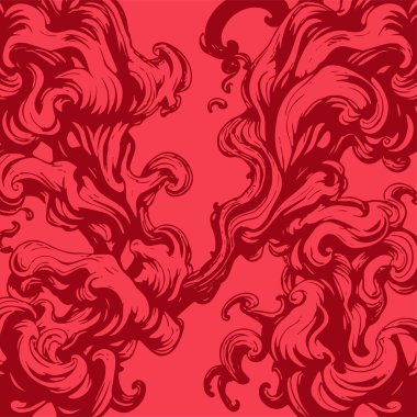 Girdap akış çizgileri olan soyut bir arkaplan. Duman arkaplan sanatının sanatsal akış vuruşları