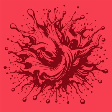 Sıvı veya mürekkep sıçramalarının soyut arkaplanı. Sıvı sıçrama arkaplan sanatı.