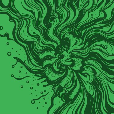 Radyal girdap akış çizgileri olan soyut bir arka plan. Sanatsal akış çizgileri arka plan sanatı