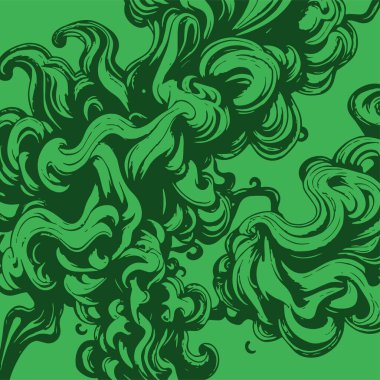 Girdap akış çizgileri olan soyut bir arkaplan. Duman arkaplan sanatının sanatsal akış vuruşları