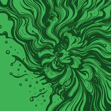 Radyal girdap akış çizgileri olan soyut bir arka plan. Sanatsal akış çizgileri arka plan sanatı