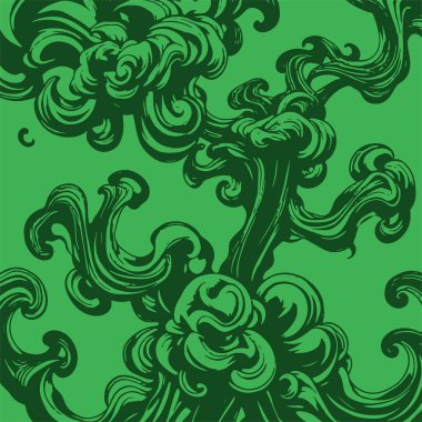 Girdap akış çizgileri olan soyut bir arkaplan. Duman arkaplan sanatının sanatsal akış vuruşları