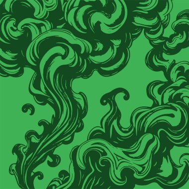 Girdap akış çizgileri olan soyut bir arkaplan. Duman arkaplan sanatının sanatsal akış vuruşları