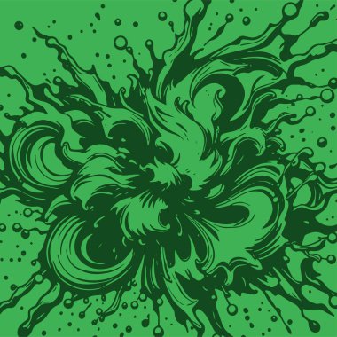 Sıvı veya mürekkep sıçramalarının soyut arkaplanı. Sıvı sıçrama arkaplan sanatı.