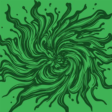 Radyal girdap akış çizgileri olan soyut bir arka plan. Sanatsal akış çizgileri arka plan sanatı