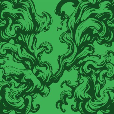 Girdap akış çizgileri olan soyut bir arkaplan. Duman arkaplan sanatının sanatsal akış vuruşları