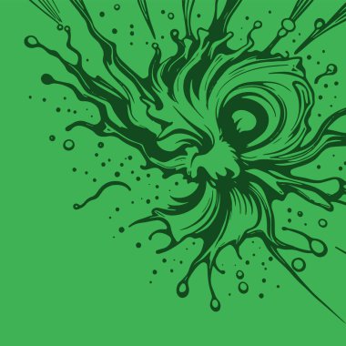 Sıvı veya mürekkep sıçramalarının soyut arkaplanı. Sıvı sıçrama arkaplan sanatı.