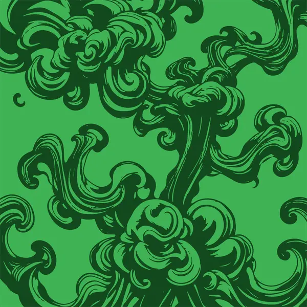 Girdap akış çizgileri olan soyut bir arkaplan. Duman arkaplan sanatının sanatsal akış vuruşları