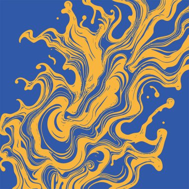 Girdap akış çizgileri olan soyut bir arkaplan. Akan sanatsal vuruşlar - arkaplan sanatı