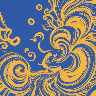 Radyal girdap akış çizgileri olan soyut bir arka plan. Sanatsal akış çizgileri arka plan sanatı