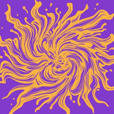 Girdap akış çizgileri olan soyut bir arkaplan. Akan sanatsal vuruşlar - arkaplan sanatı