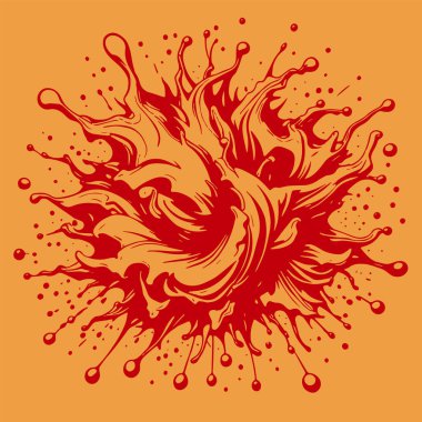 Sıvı veya mürekkep sıçramalarının soyut arkaplanı. Sıvı sıçrama arkaplan sanatı.