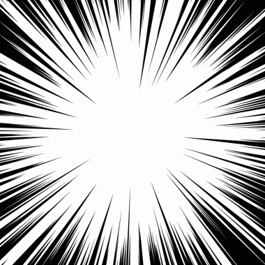 Çizgi roman veya eski temalı poster süslemeleri için siyah ve beyaz çizgiler.