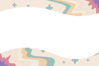 Renk dalga süsü ve kopyalama alanı ile sunum arkaplanını kaydır. Metin alanı ile slayt sunumu için soyut arkaplan.