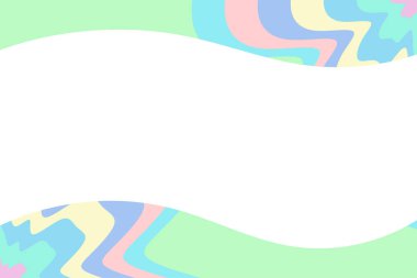 Renk dalga süsü ve kopyalama alanı ile sunum arkaplanını kaydır. Metin alanı ile slayt sunumu için soyut arkaplan.