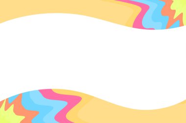 Renk dalga süsü ve kopyalama alanı ile sunum arkaplanını kaydır. Metin alanı ile slayt sunumu için soyut arkaplan.