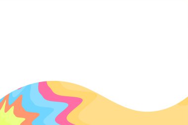 Renk dalga süsü ve kopyalama alanı ile sunum arkaplanını kaydır. Metin alanı ile slayt sunumu için soyut arkaplan.