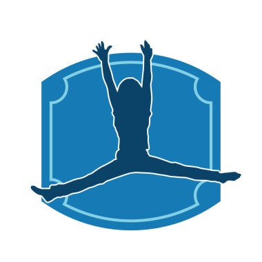 Zıplayan çocukların silueti..