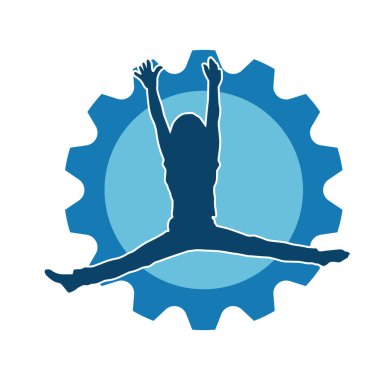 Zıplayan çocukların silueti..