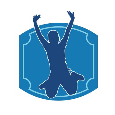 Zıplayan çocukların silueti..