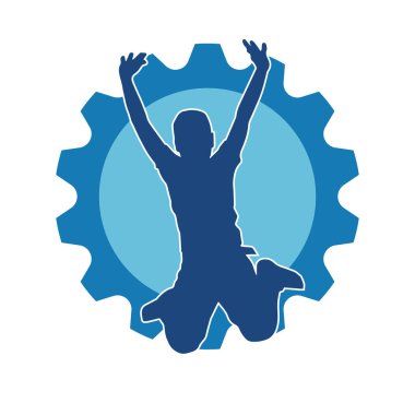 Zıplayan çocukların silueti..