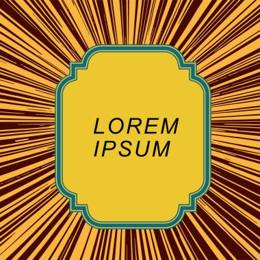 Satır patlaması üzerine çerçeve metin arkaplanı. Biçimlendirilmiş çerçeve kopyalama alanı ile soyut arkaplan.
