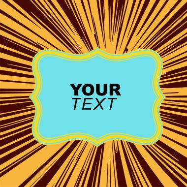 Satır patlaması üzerine çerçeve metin arkaplanı. Biçimlendirilmiş çerçeve kopyalama alanı ile soyut arkaplan.