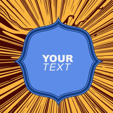 Dalgalı dokulu arkaplanda çerçeve metin alanı. Biçimlendirilmiş çerçeve kopyalama alanı ile soyut arkaplan.