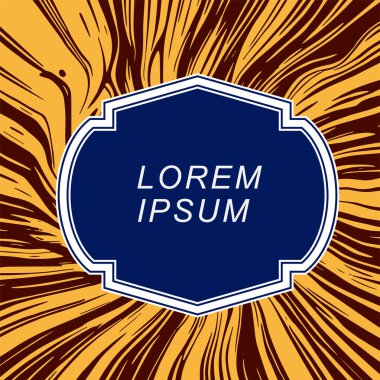 Dalgalı dokulu arkaplanda çerçeve metin alanı. Biçimlendirilmiş çerçeve kopyalama alanı ile soyut arkaplan.