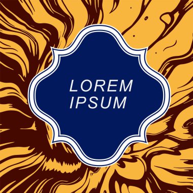 Dalgalı dokulu arkaplanda çerçeve metin alanı. Biçimlendirilmiş çerçeve kopyalama alanı ile soyut arkaplan.