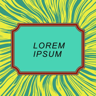Dalgalı dokulu arkaplanda çerçeve metin alanı. Biçimlendirilmiş çerçeve kopyalama alanı ile soyut arkaplan.