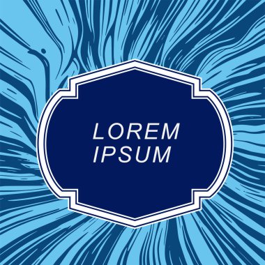 Dalgalı dokulu arkaplanda çerçeve metin alanı. Biçimlendirilmiş çerçeve kopyalama alanı ile soyut arkaplan.