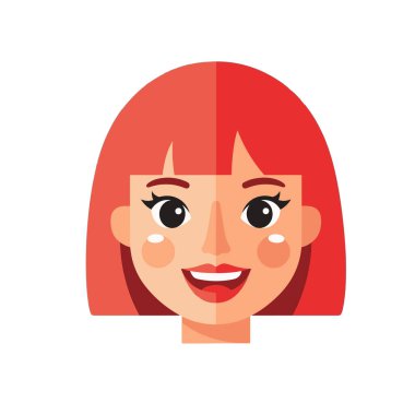 Gap Diş Vektörü İllüstrasyonlu Mutlu Genç Kız