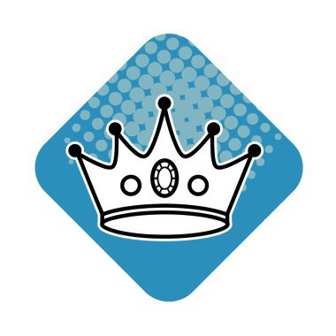 Şatafatlı Kraliyet Prestij ve Zarif Vektör İllüstrasyonu Sembolü. Zafer ödülü, Crown Siyah ve Beyaz Düz Simge. Kraliyet Başarı Asgari Vektör Tasarımı.