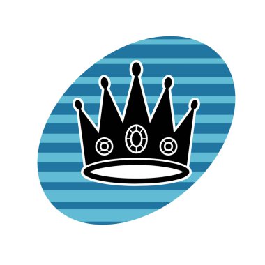 Kraliyet Crown Vektör İllüstrasyonunu Dinamik Pop Sanat Arkaplanıyla SüsleName