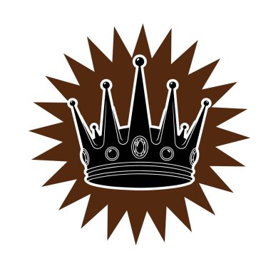 Kraliyet Crown Vektör İllüstrasyonunu Dinamik Pop Sanat Arkaplanıyla SüsleName