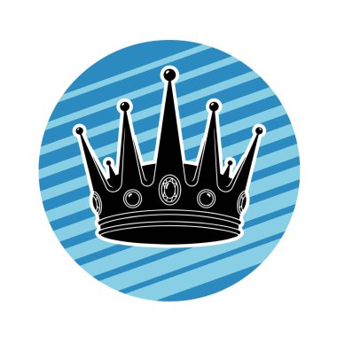 Kraliyet Crown Vektör İllüstrasyonunu Dinamik Pop Sanat Arkaplanıyla SüsleName