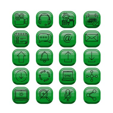 Asgari Satır Biçiminde Teknoloji Simgesi Paketi