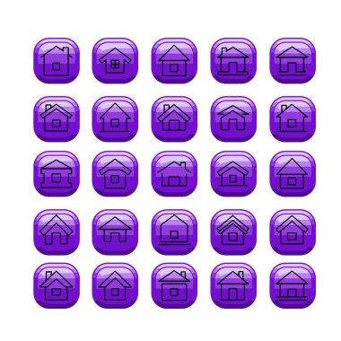 Çoklu Değişiklikte Ev Simgesi Paketi