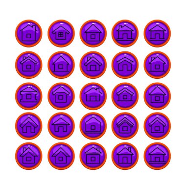 Çoklu Değişiklikte Ev Simgesi Paketi