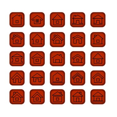 Çoklu Değişiklikte Ev Simgesi Paketi