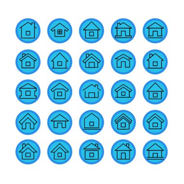 Çoklu Değişiklikte Ev Simgesi Paketi