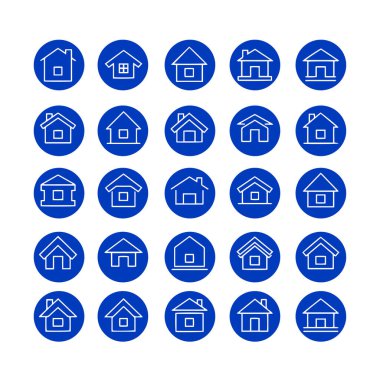 Çoklu Değişiklikte Ev Simgesi Paketi