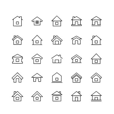 Çoklu Değişiklikte Ev Simgesi Paketi