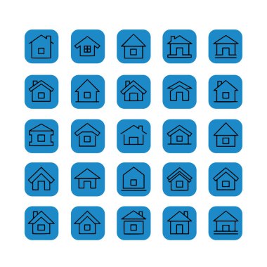 Çoklu Değişiklikte Ev Simgesi Paketi