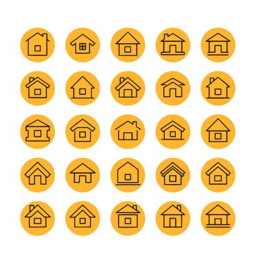 Çoklu Değişiklikte Ev Simgesi Paketi